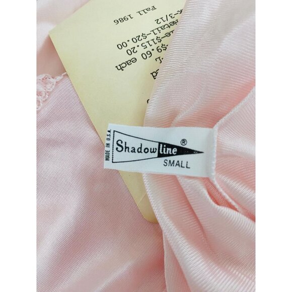 Vintage NWT Shadowline Nightgown Size S with Embroidered Detail, Light Pink - Picture 7 of 10